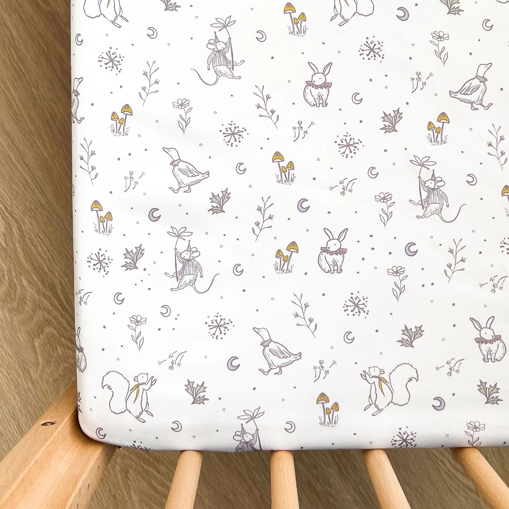 #[KAYS+KINS X GAIAS] BABY COT FITTED SHEET (DESIGN)_Enchanted Eve