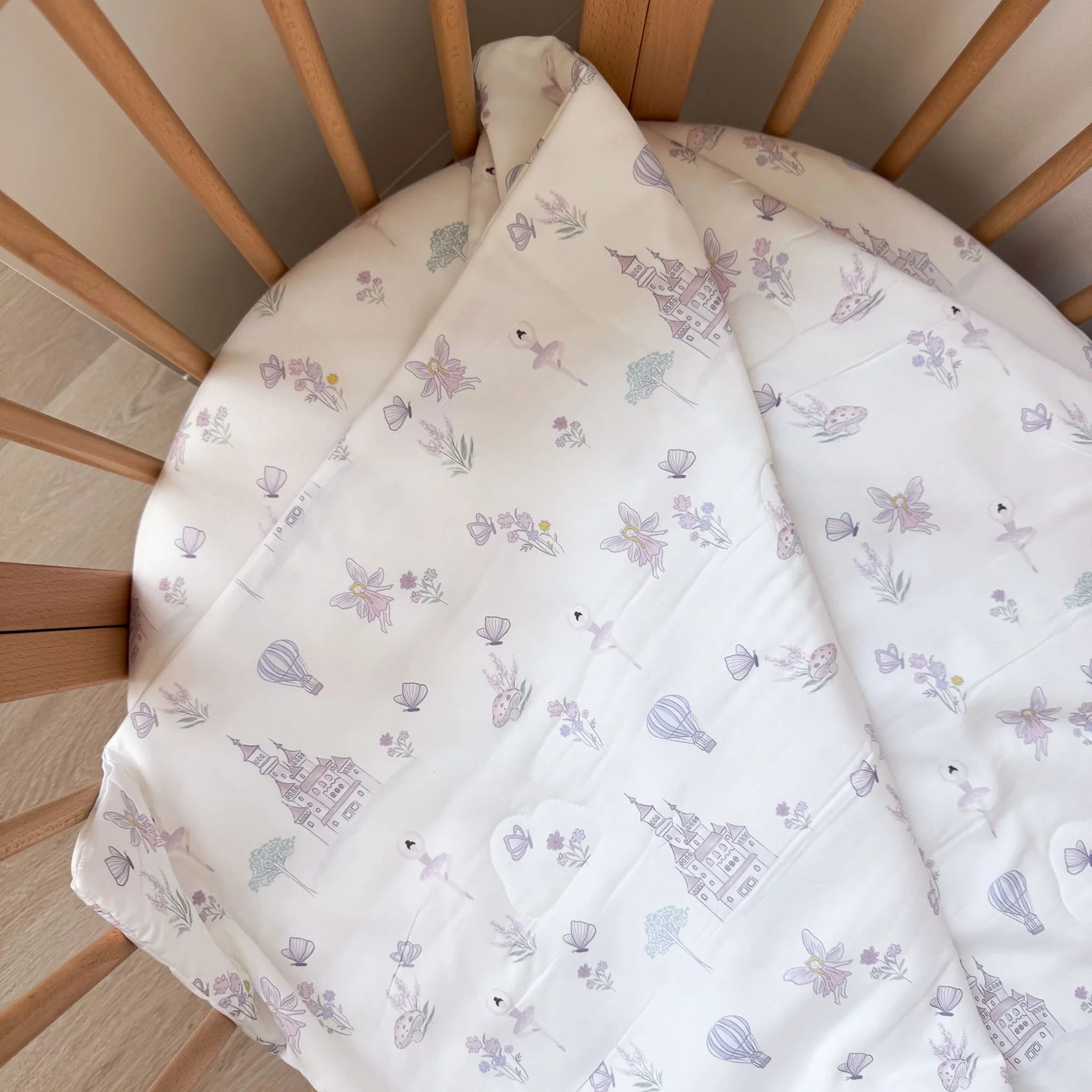 #[KAYS+KINS X GAIAS] BABY COT FITTED SHEET (DESIGN)_Fairy Land