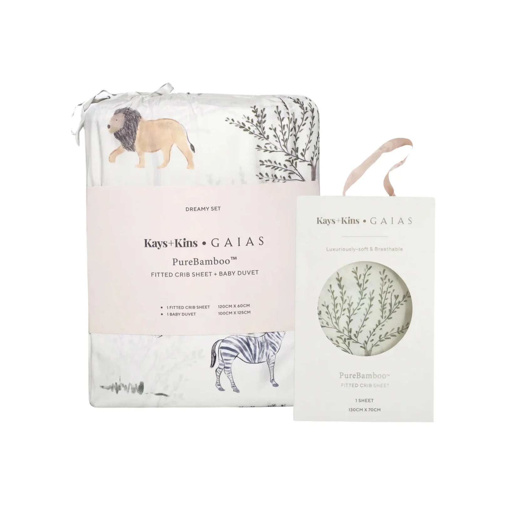 #[Kays+Kins x GAIAS] PureBamboo™ Baby Duvet (Design)_Safari Dreams
