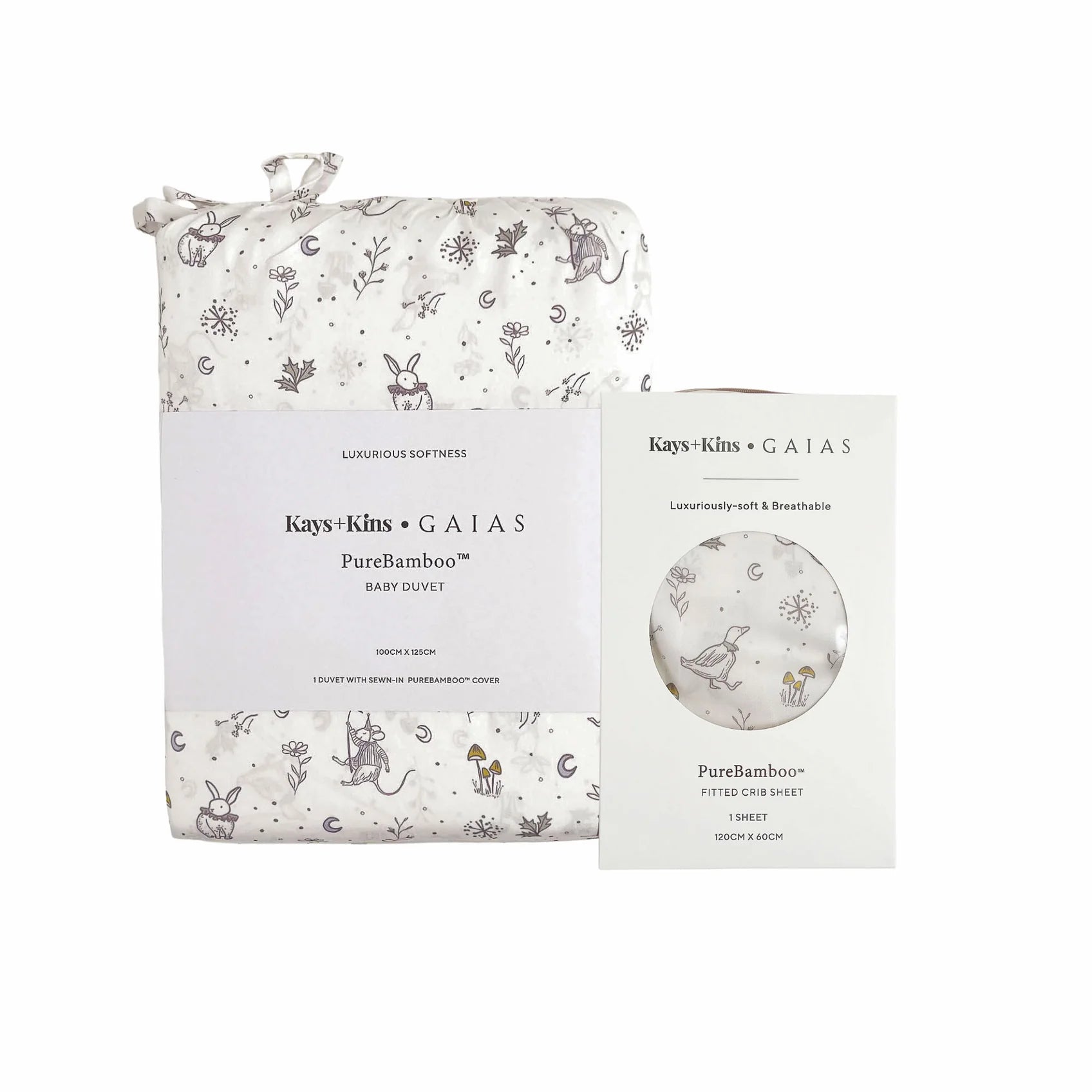 #[Kays+Kins x GAIAS] PureBamboo™ Baby Duvet (Design)_Enchanted Eve