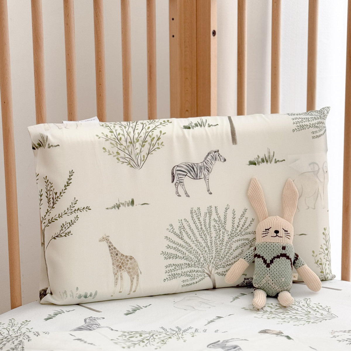 #[Kays+Kins x GAIAS] Pillowcase for Child  ( 1pcs) (Design)_Safari Dreams